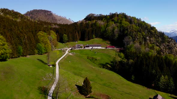 Beautiful view on the Hochsteinalm