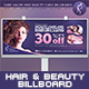 Hair & Beauty Billboard - GraphicRiver Item for Sale