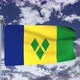 Saint Vincent And The Grenadines Flag Waving 4k - VideoHive Item for Sale