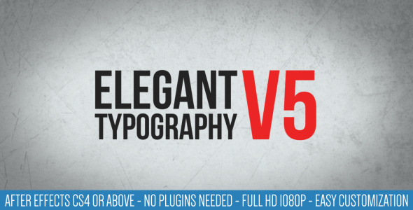 Elegant Typography V5