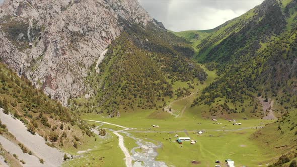 Murdash Village Alay Valley Kyrgyzstan Osh Region