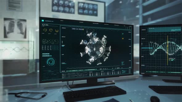 Biomedical Software.Virus Structure.Spike Protein Structure.Covid 19 Analysis.UI alt
