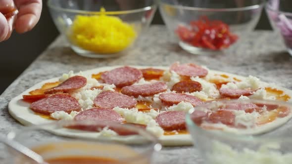 Chef Making Pizza