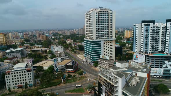 aerial view of the city of dar es salaam