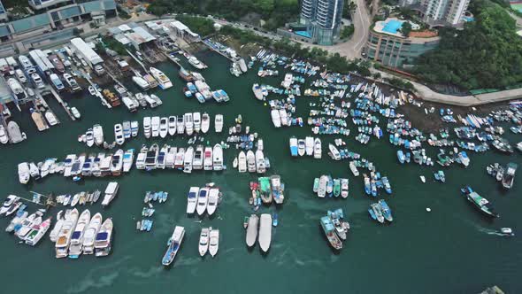 typhoon shelter in Aberdeen, Hong Kong.