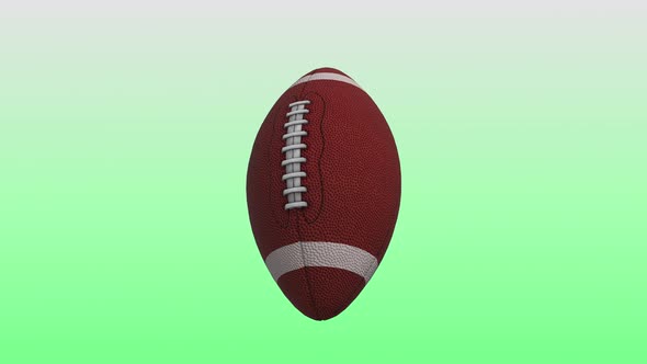 4K Football Ball Background Seamless Loop