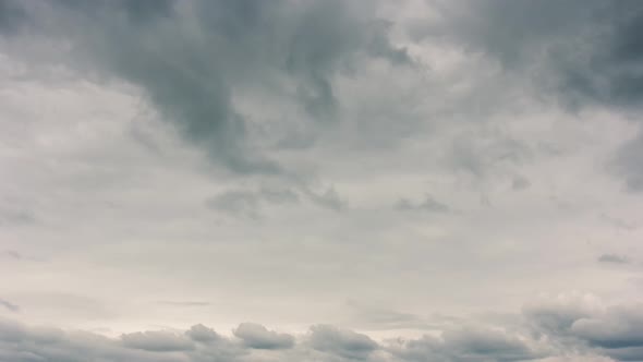 Timelapse of Dramatic Sky with Storm Clouds