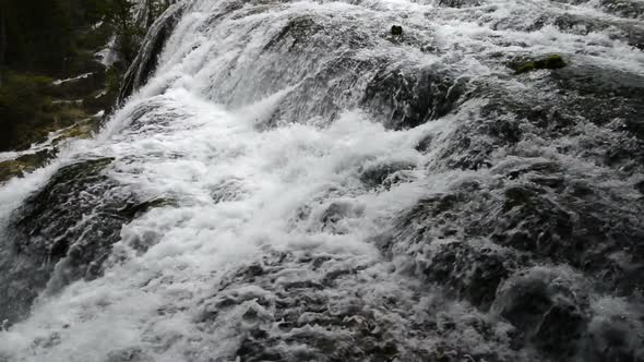 Autumn View of the Jiuzhaigou Valley Waterfalls