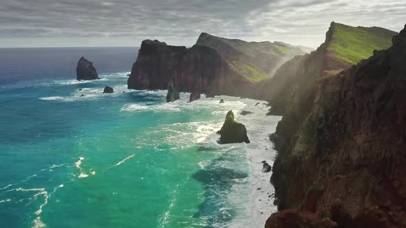 Panorama of Unique Landscapes with Unspoiled Nature As Seen From Above