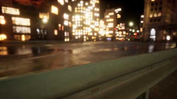 Beautiful Hyperlapse Timelapse of Night Miami City Traffic alt