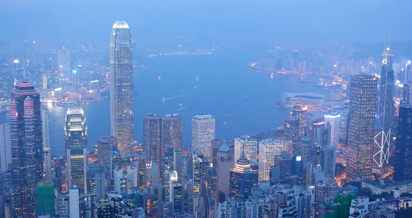 Hong Kong urban city