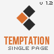Temptation - a Single Page Template - ThemeForest Item for Sale
