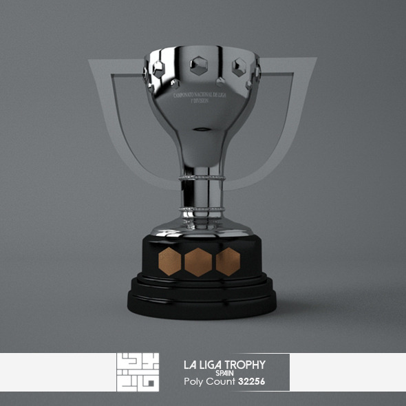 La Liga Trophy 3D Model