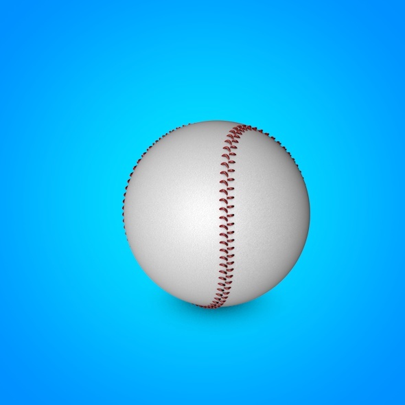 Baseball 3D model