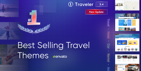 Traveler - Trip Booking WordPress Theme preview