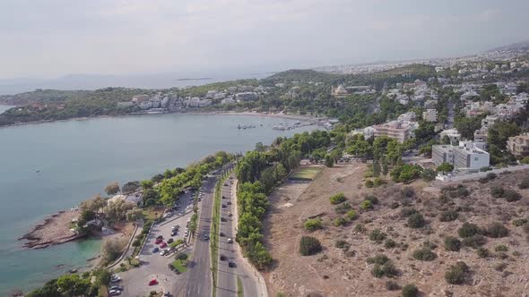 Mediterranean Coastal Road, Athens Greece 