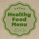 Healthy Food Menu Template - GraphicRiver Item for Sale