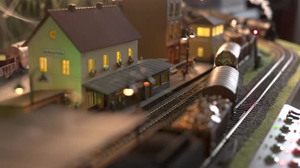 Steam Locomotive Model Train.