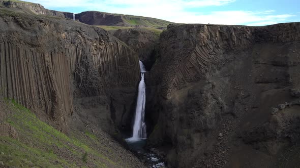 Magnificent Litlanesfoss Waterfall in Iceland