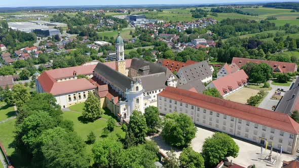 View of Ochsenhausen Monastery, Baden Wuerttemberg, Germany