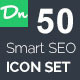 50 Smart SEO Icons - GraphicRiver Item for Sale