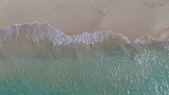 Aerial footage of famous Seven Mile Beach, Grand Cayman, Cayman Islands