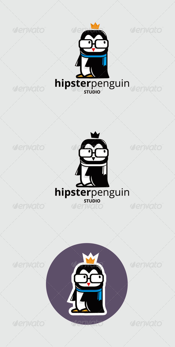 Hipster Penguin Logo