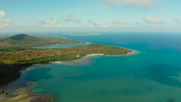 Coastline on the Tropical Island