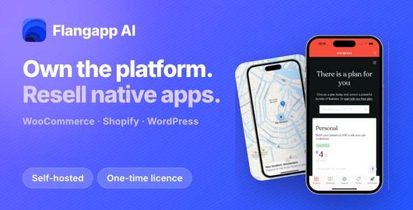 Flangapp AI - Website to Native App Builder SaaS You Own and Resell