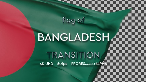Flag of Bangladesh Transition | UHD | 60fps alt