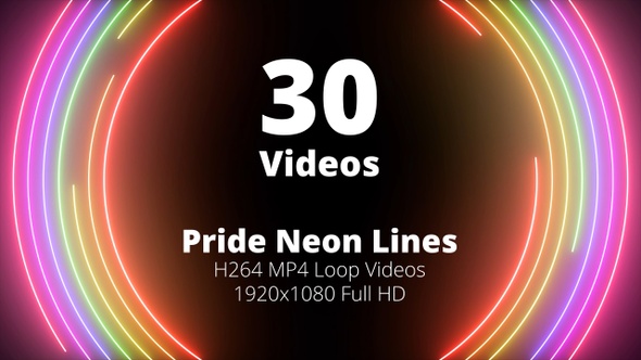 Pride Neon Lines