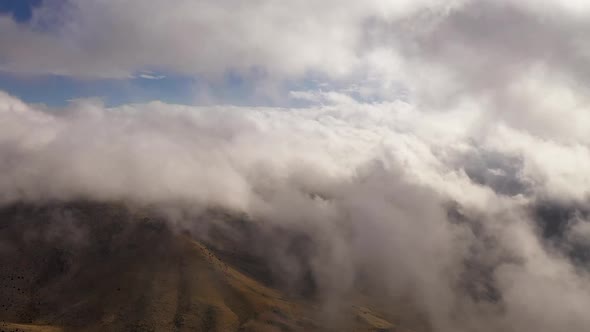 Feel Like a Bird Flying Over the Clouds Shoot on Drone