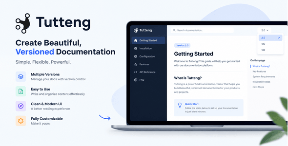 Tutteng - Laravel Documentation Builder
