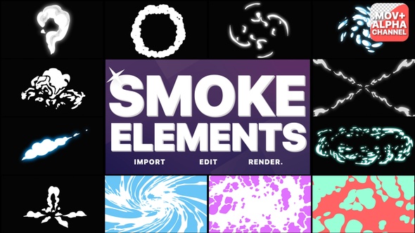 Smoke Elements Pack 06 | Motion Graphics