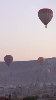 Balloons in Cappadocia Vertical Video