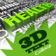 Text Collage 3D Part_1 123 - 3DOcean Item for Sale
