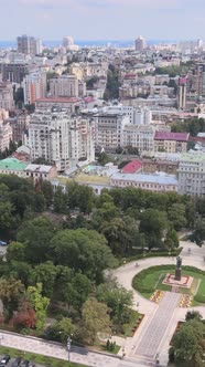 Kyiv Ukraine Aerial View of the City