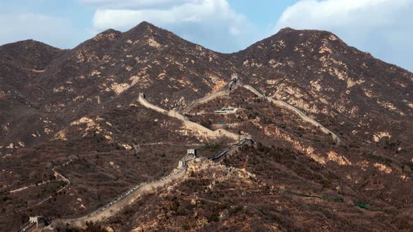 Great Wall of China Badaling Timelapse Pan Up