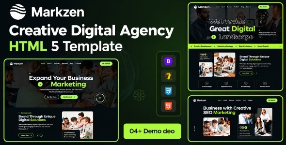 Markzen – Marketing Agency HTML5 Template