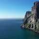 Drone flight above Atlanic ocean ,Norway,Lofoten Island, view from Kvalvika beach - VideoHive Item for Sale