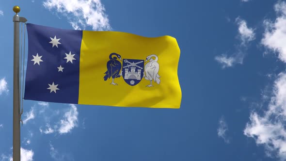 Australian Capital Territory Flag (Australia) On Flagpole