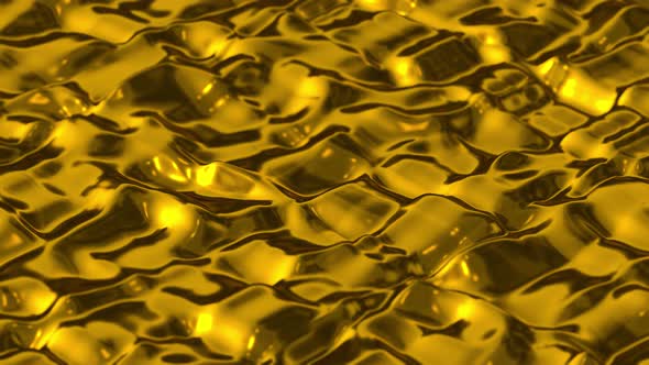 Luxury Gold Metal Wave Displacement