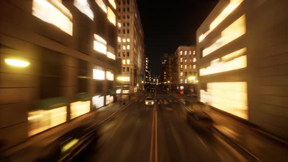 Beautiful Aerial Drone Hyperlapse View of Urban Modern City alt