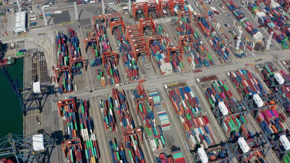 Kwai Chung Cargo Terminal in Hong Kong