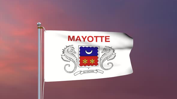 Mayotte Flag 4k