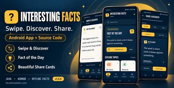 Interesting Facts App Offline with Admob