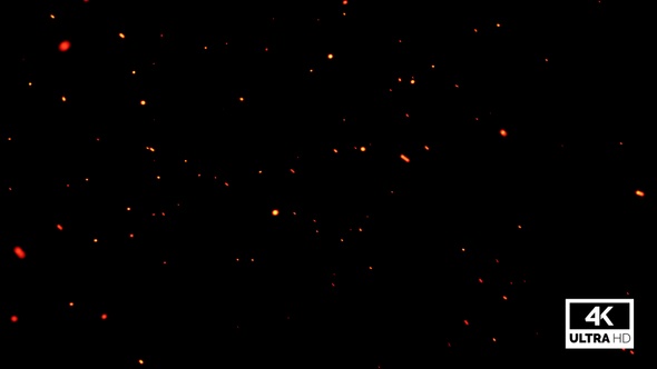 Ember Particles Background 4K Video Footage V6