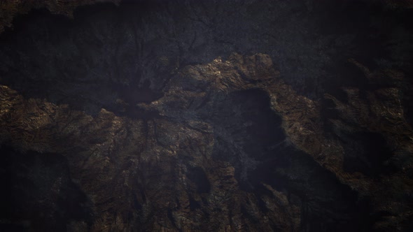 Top Erial View of the Red Rock Canyon