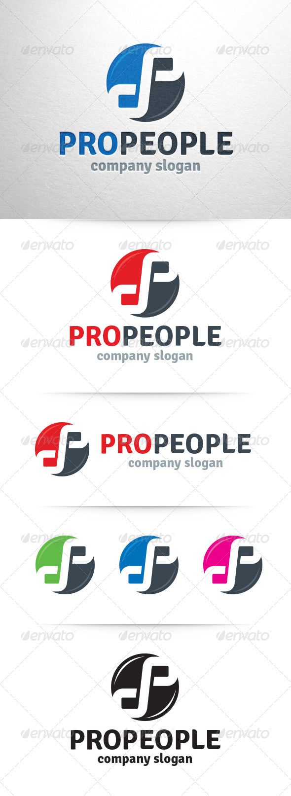 Pro People - Letter P Logo