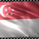 Singapore waving flag looped - VideoHive Item for Sale